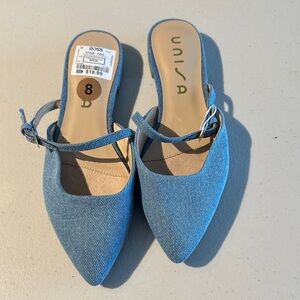 Unisa Women's Light Blue Denim Mules